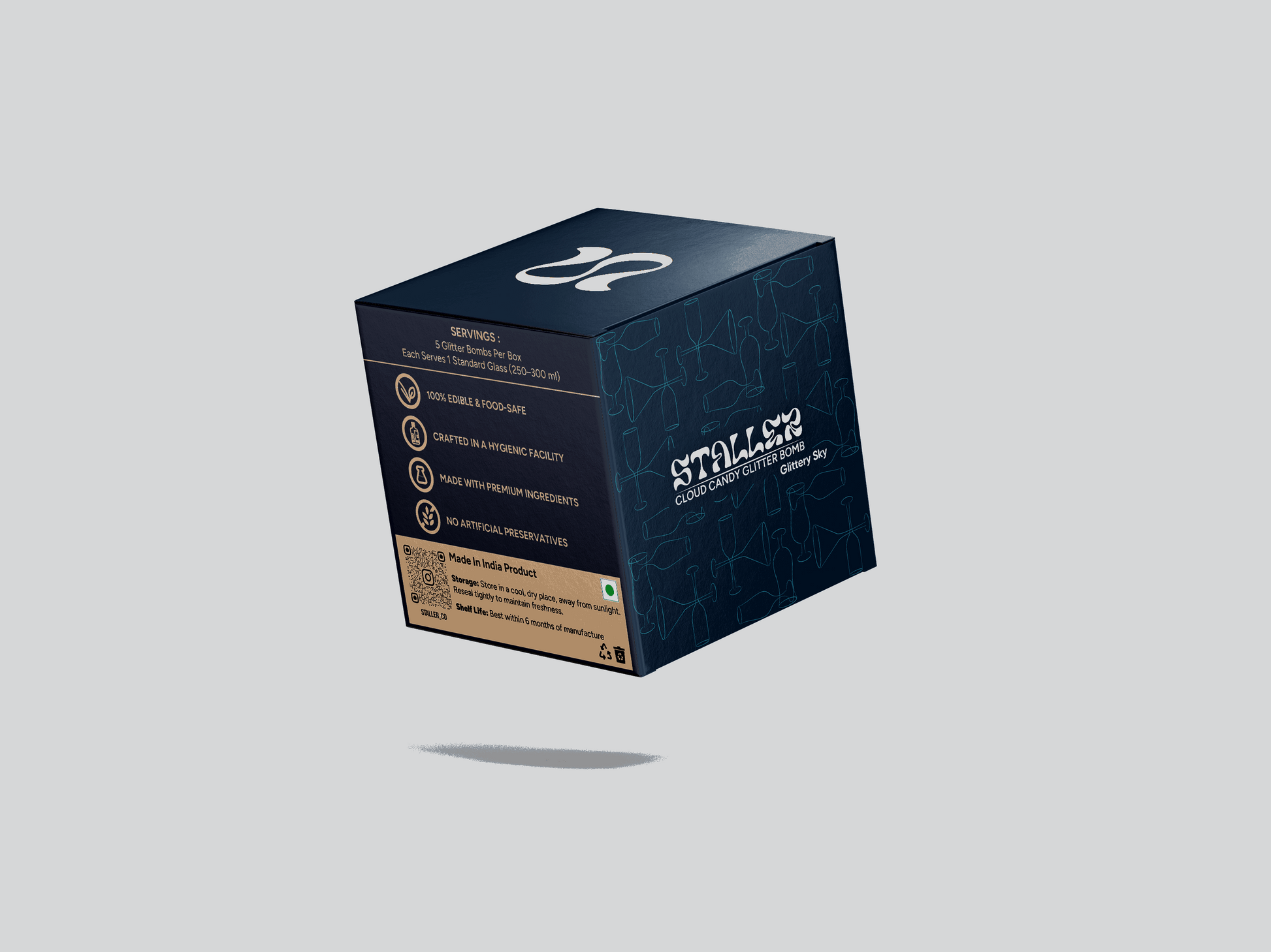 Blue (Glittery Sky) Cloud Candy Glitter Bomb