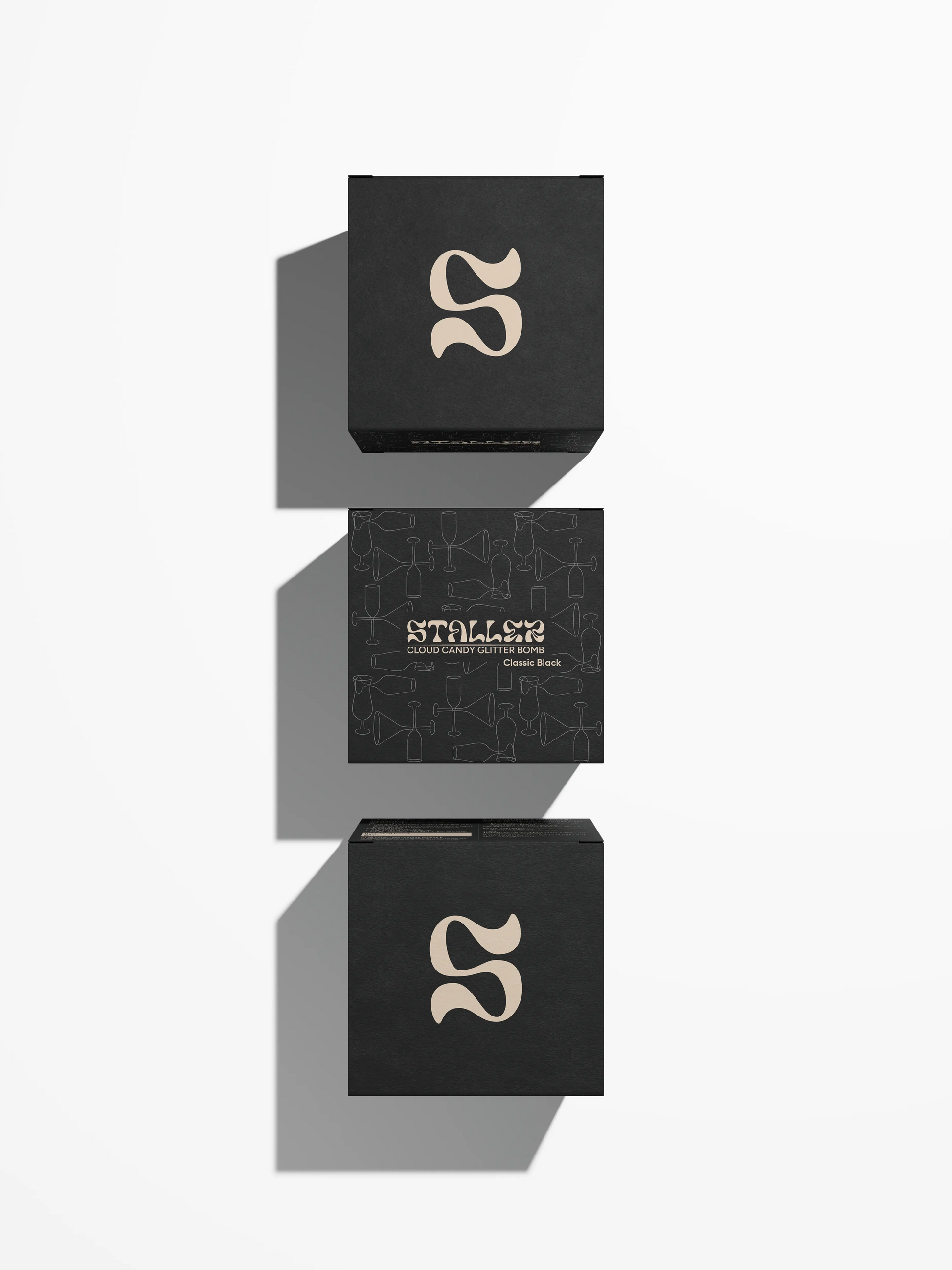 Elegant Classic Black drink shimmer for parties and events